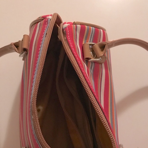 Cute pink stripe mini bag - Picture 2 of 2